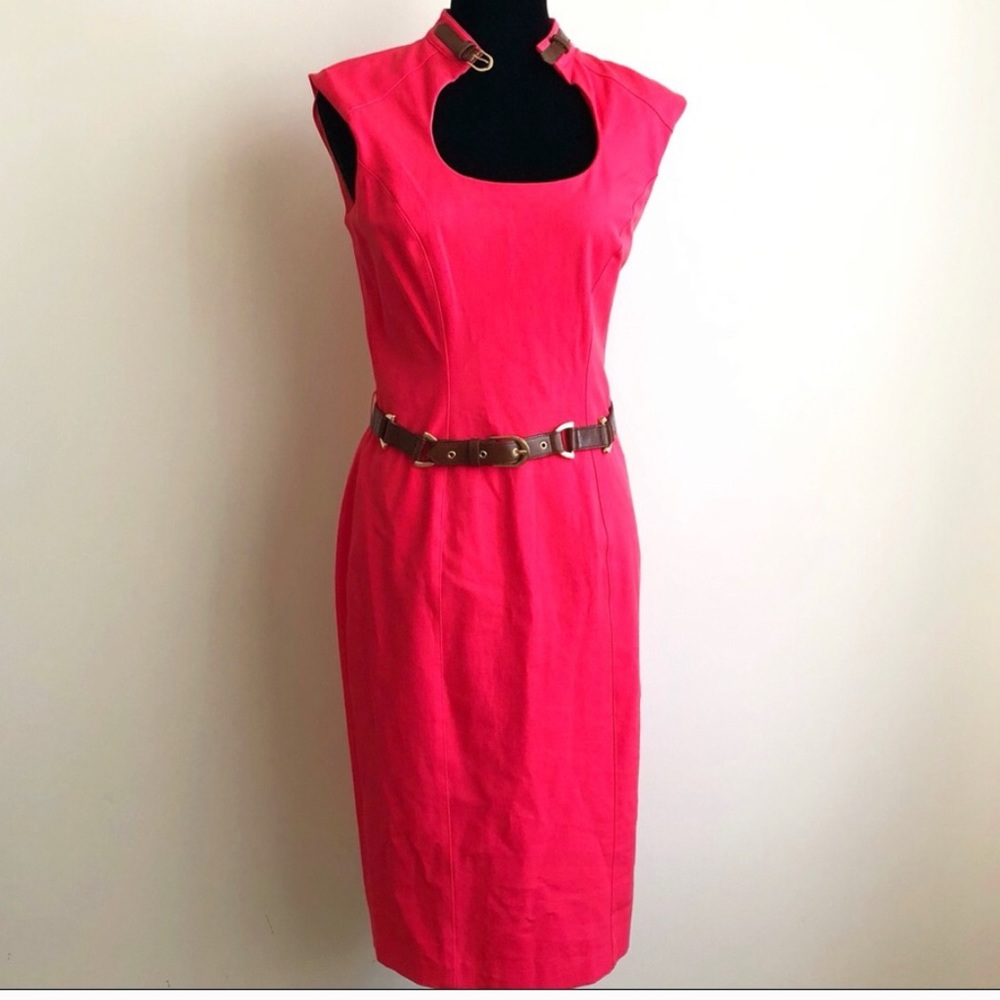 Cache Coral Shift Dress